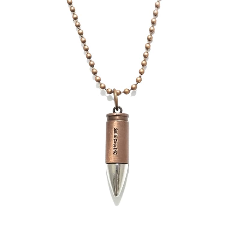 All steel bullet necklace 1